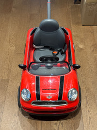 Mini Cooper kids push toy car 