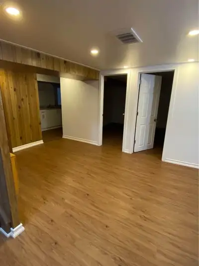 Fully furnished room in basement, 3 bedrooms, 1 bathroom, and den/living room area. - 1 bedroom curr...