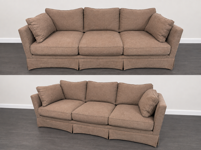 Sofa / couch brown fabric, View more