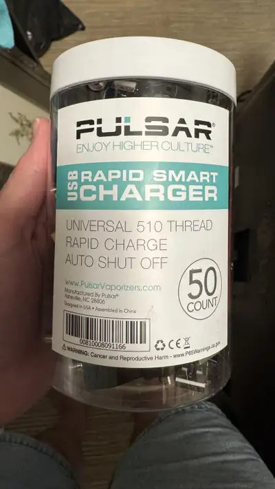 50 piece of Pulsar USB Smart  Charger for 510 thread vape pens, View more