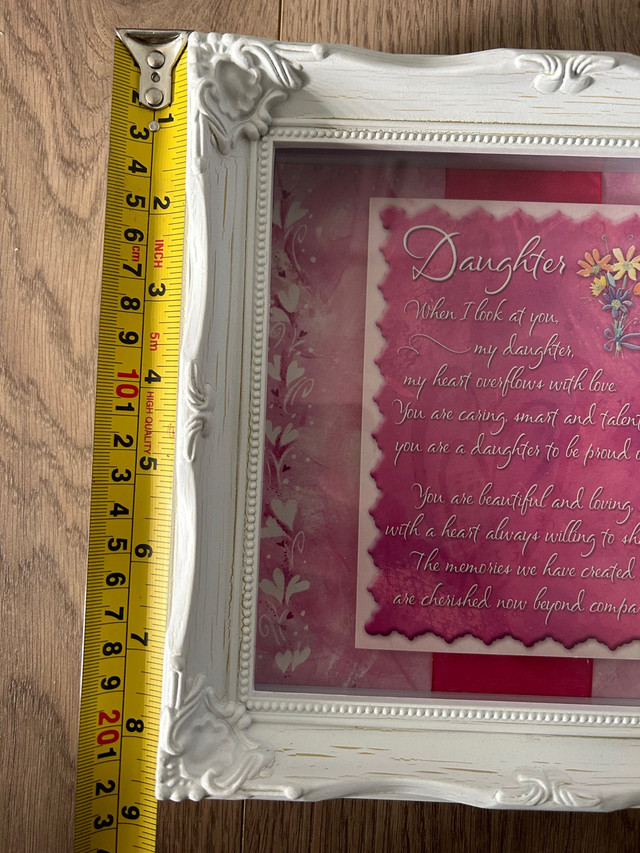 Beautiful Photo Picture Frame, To My Daughter Shadow Box, Mother in Home Décor & Accents in Edmonton - Image 3