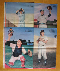 4 Photos joueurs ayant évolués dans ligues mineures de baseball.
