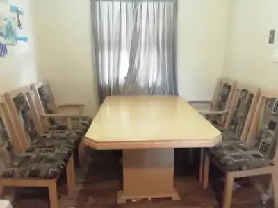 OAK Dining  Extendable  Table with Six Chairs, View more