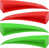 4pcs (Red & Green) Door Wedge Tool, Dent Repair Tools