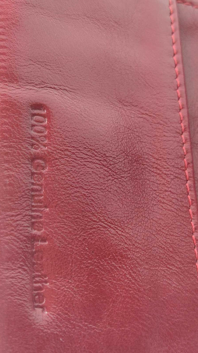 Genuine leather Maroon colored wallet purse 8.5"×4.5" in Women's - Bags & Wallets in London - Image 3