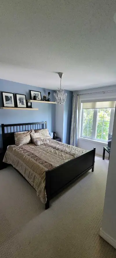 It's a furnished room(with TV) in a 4 BR Detached House,on upper floor,in a calm and quite neighborh...