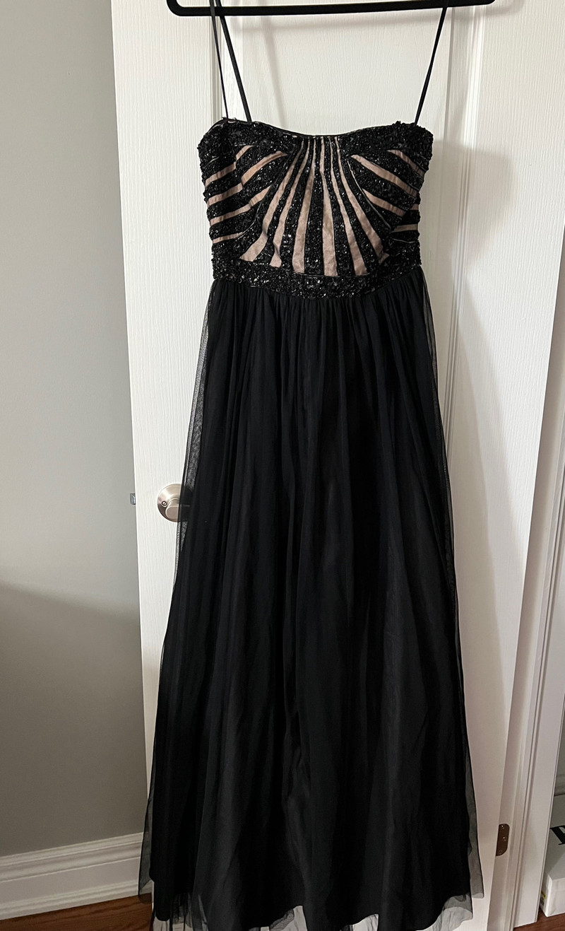 Nude and black formal prom maxi dress | Women's - Dresses & Skirts ...