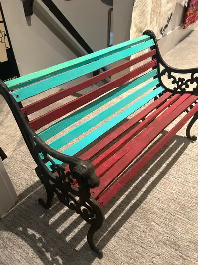 child’s iron bench , View more
