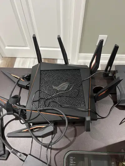 4 Asus Routers for sale, previously used in a mesh set up and replaced with a wifi 7 set up. $150 GT...