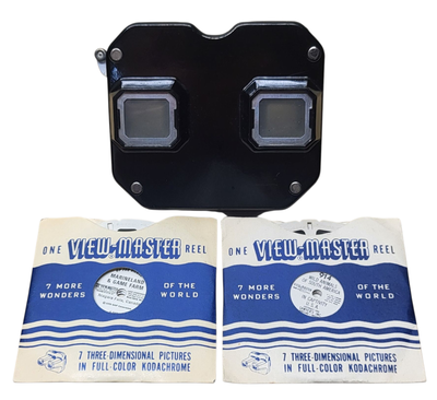 Vintage Sawyer's Bakelite VIEW-MASTER with 8 Slide Reels. Check out the pictures, great collectible...