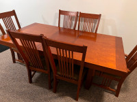 Oak dining set