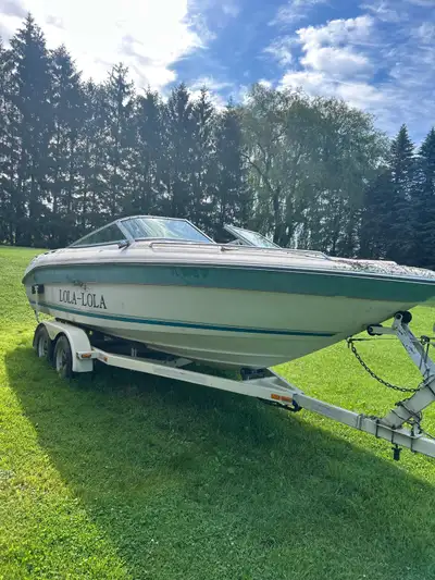 22 ft searay , was last in water 3 years ago , ran mint when put away , was my uncles boat he stored...