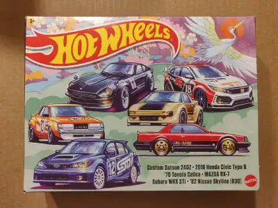 New Hot Wheels Japanese Car Culture 6 vehicle 1/64 diecast car box set $35 - Custom Datsun 240Z - 20...