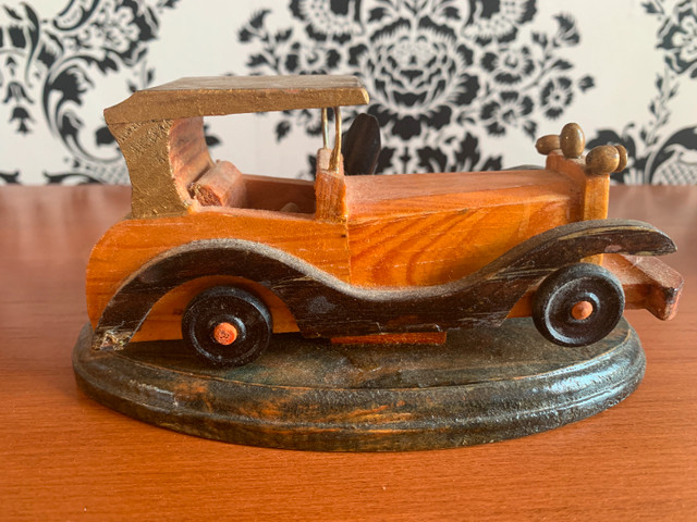 Vintage Retro Car Wooden Desk Handmade With Pen Holder in Arts & Collectibles in Yarmouth - Image 4