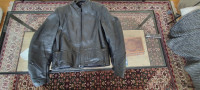 Genuine Motorcycle Leather Jacket with protective pads - Sz 44