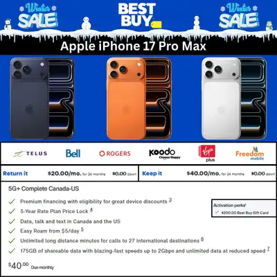 Get ready for the winter season with a fantastic offer on the Apple iPhone 17 Pro Max! Available thr...
