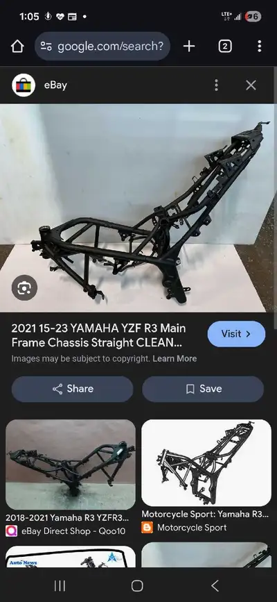 Looking for a non Damaged R3 frame, I got in an accedient with mine so its toast. Lemme know watcha...