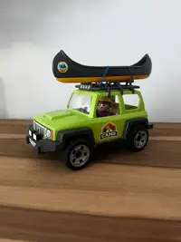 Playmobil voiture jeep canot