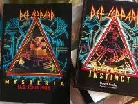 Def Leppard Animal Instinct & 1988 US Tour books pristine $50per