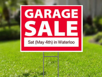 Huge Garage Sales in Waterloo this Sat!