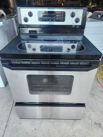 stainless steel, ceramic top, self cleaning electric stove , View more