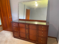 Art Deco Vintage Mahogany dresser with mirror