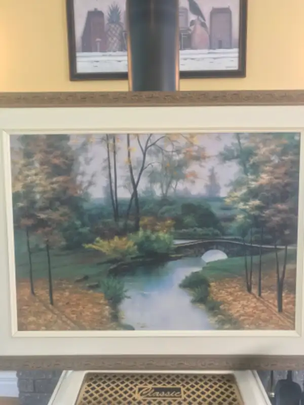 Peinture sérigraphie de scène automne Europe Haute  Gamme. in Arts & Collectibles in Edmundston - Image 5