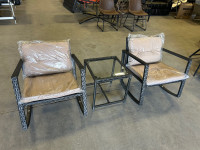 Outdoor Wicker Patio Rocking Bistro Rattan Chair 3 Pieces