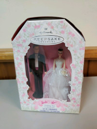 Ken and Barbie  Hallmark Keepsake Ornaments Wedding Day 1997 new