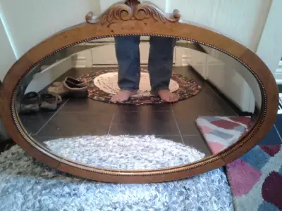 Antique Oval Mirror, View more