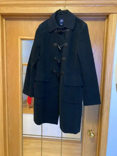 Womens Gap Black Duffle Winter Jacket Size Medium New Never worn, View more