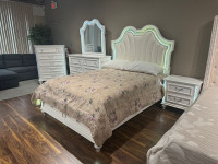 Imported italian queen size 6piece bed room set 