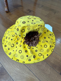 Foldable summer women hat - large brim sun hat /extendable hat