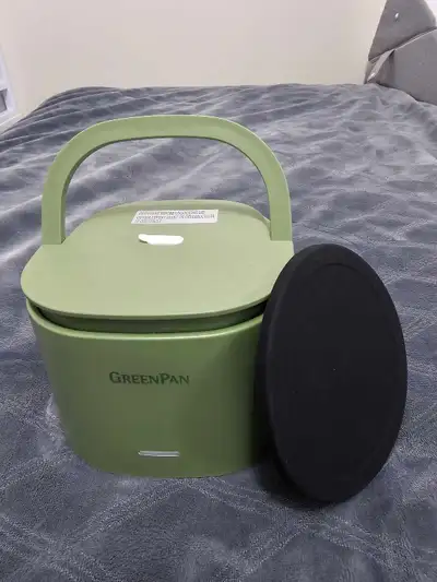 GREENPAN Electric Lunch Box, 600 mL/20.3 oz., Sage Green, View more
