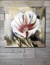 ART SALE - large hand painted abstract floral