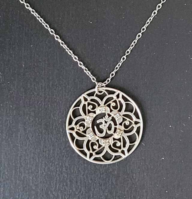 JEWLR Om Mandala Chain and Pendant