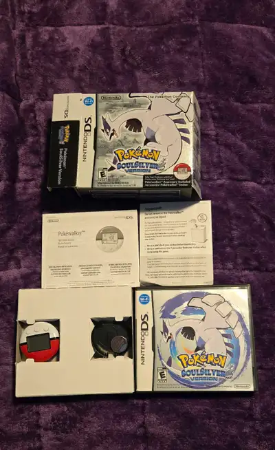 Everything - big box, case, inserts, manuals, pokewalker, battery. All good shape. Located in Stony...
