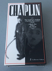 Chaplin Vol 3 & 4 Movie Box 2 VHS Video Cassettes