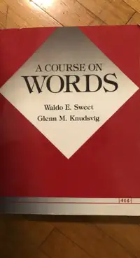 A Course on Words Textbook