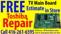 Service, Toshiba  Main Board Repair 46SL412U, 55SL412U
