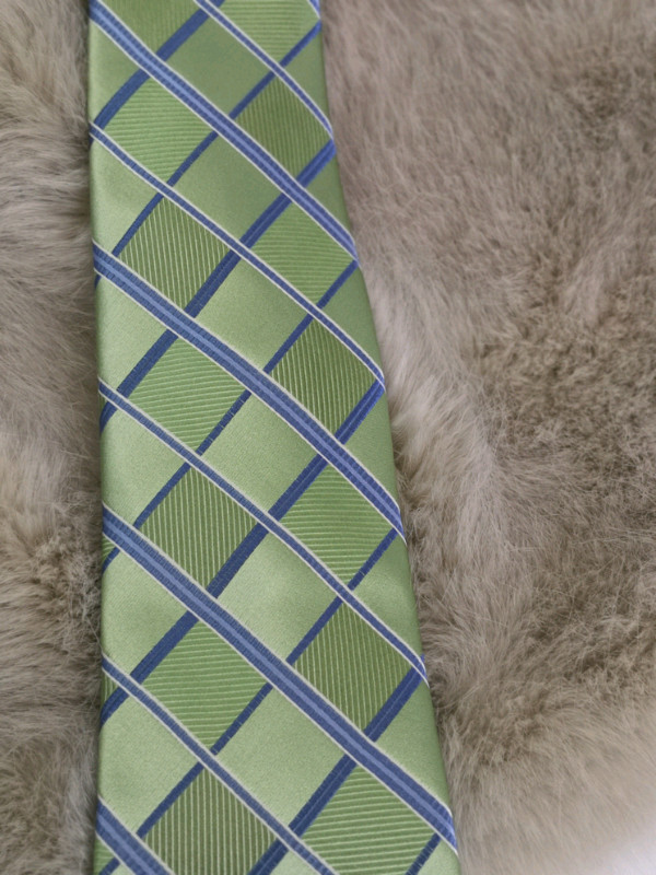 Michael Kors Neck Tie Light Green Blue 100% Silk in Men's in Moncton - Image 3