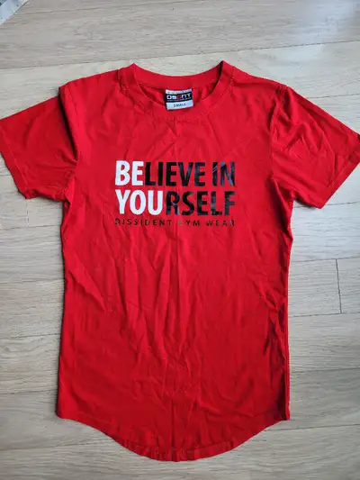 T-shirt Red Believe in Yourself, View more