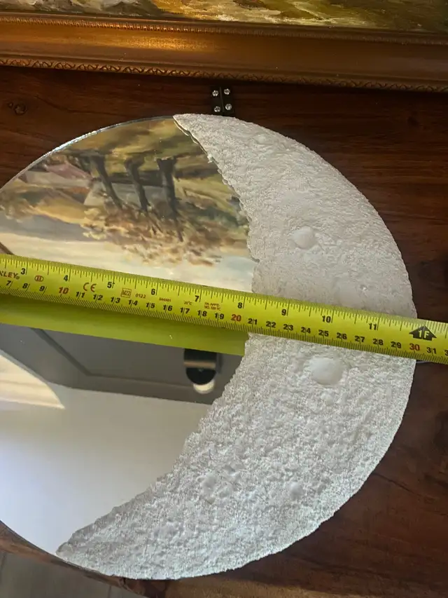 Celestial crescent Moon Mirror                Comes with stand in Home Décor & Accents in Edmonton - Image 7