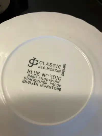 Blue Nordic Meakin replacement dishes J &G., View more