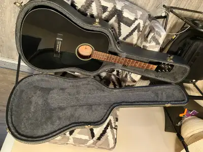 SAMICK ACOUSTIC GUITAR & HARDSHELL CASE, View more
