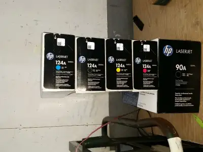 hp 124a $40 and 9Genuine HP 90A (CE390A) Black Toner Cartridge, View more