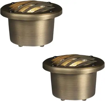 Moonrays 12V Brass Well Lights 2-Pack – 9W LED Landscape Lights, View more