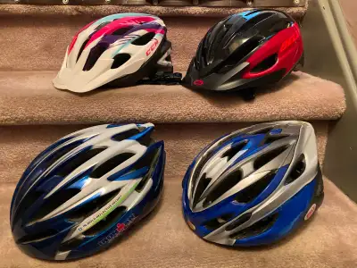 4 Bike Helmets: Adult, Youth, Child, View more