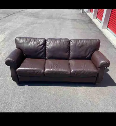 Premiun Natuzzi Italian Leather Couch, View more