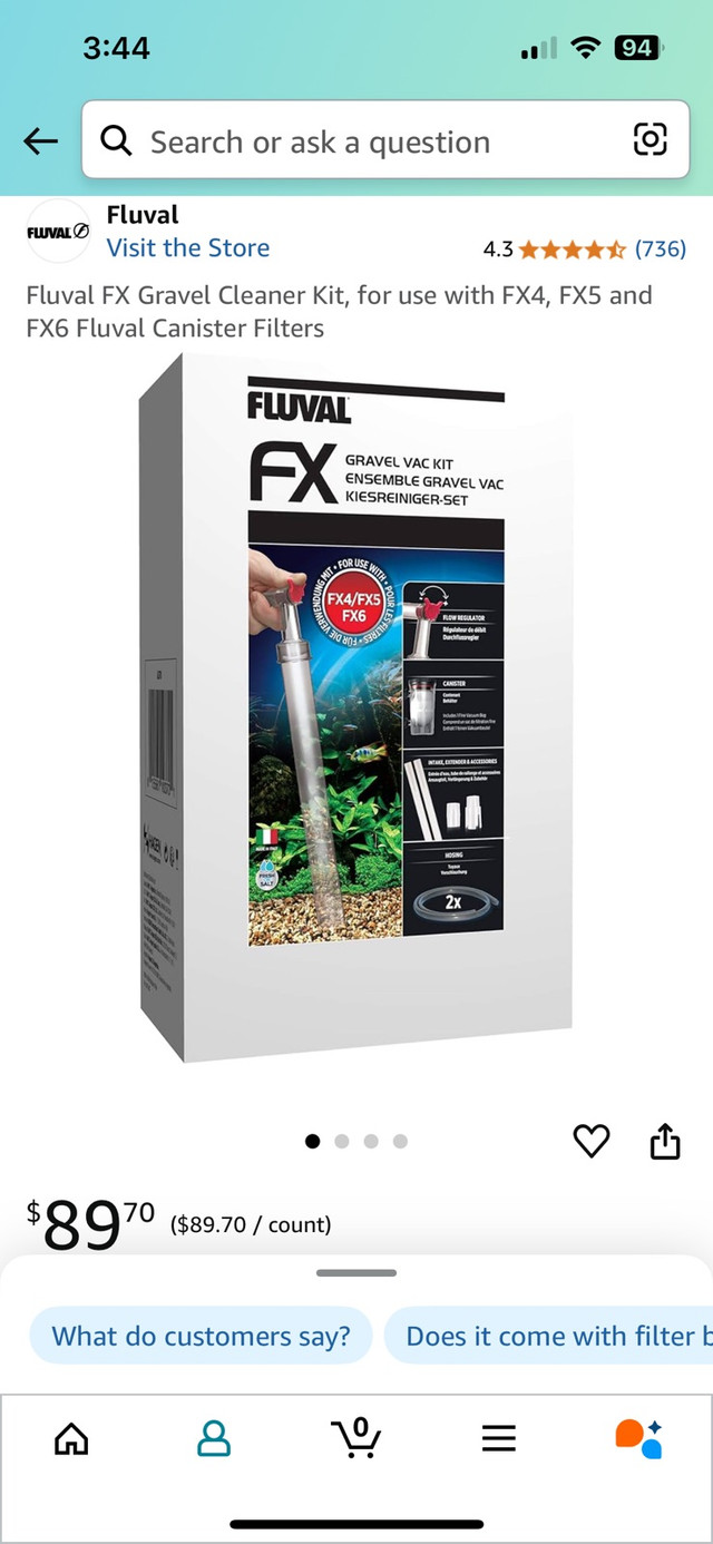 Fluval Gravel VAC (NEW) in Fish for Rehoming in Fort McMurray
